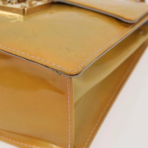 LOUIS VUITTON Monogram Vernis Spring Street Hand Bag Gris M91029 LV Auth 142730 - Picture 4 of 16